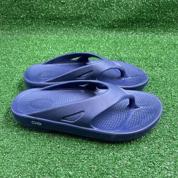 Oofos Blue Sandal- M-9‎ W-11 OOFOS OOahh Slide Active Recovery Sandal - Ocean Blue  main image 2